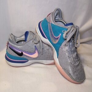 Nike Zoom Lebron NXXT Gen Men's Shoes Wolf Grey/Pink Spell Sz 9 DR8784 002